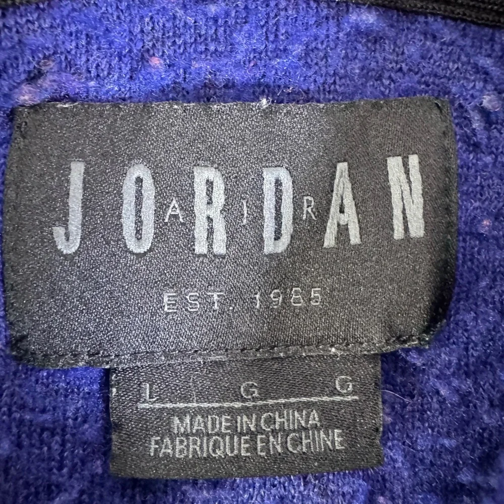 Jordan Mens Sherpa Fleece Colorblock Hoodie Blue Orange Teal Jumpman Large